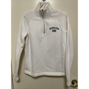 NAU Northern Arizona University Jansport Medium White Quarter Zip Sweatshirt